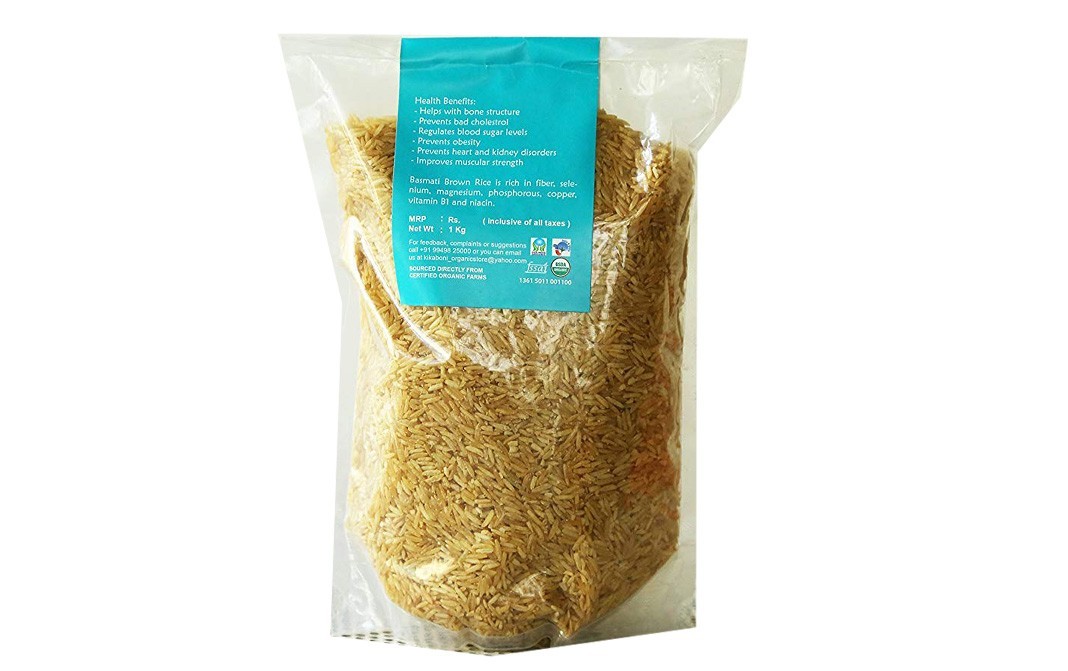 Kikaboni Organic Basmati Brown Rice    Pack  1 kilogram